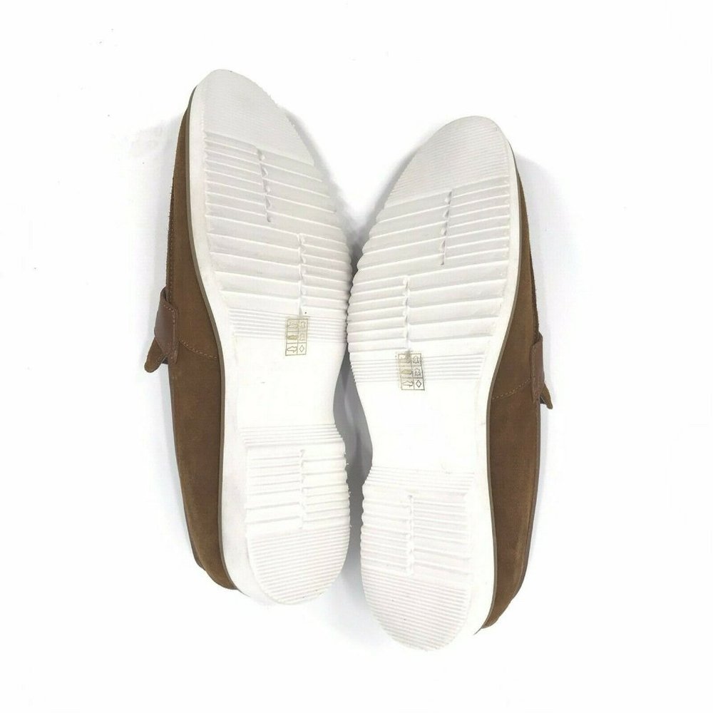 ZANZARA Cognac Gino Suede Loafers - Size 10M - Picture 9 of 11